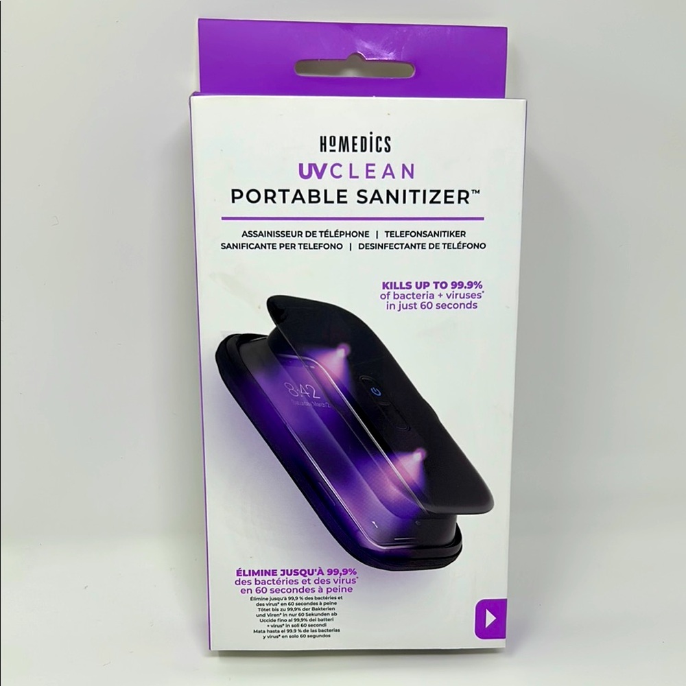 Homedics UV Clean Portable Sanitizer -  Black